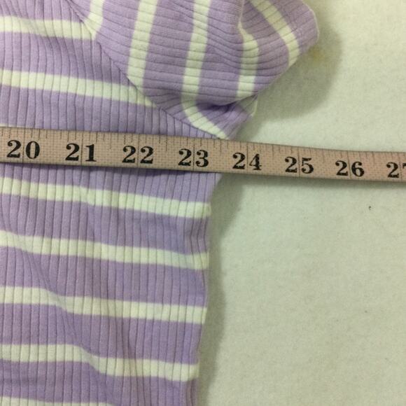 Lot of 2 - A NEW DAY SZ 2X Yellow/Purple Short Sleeve Ribbed T-Shirt NWT - Picture 8 of 11